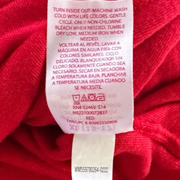 Terry Romper in Brilliant Red & Navy from No Boundaries Juniors’ XL (15-17) - Picture 12 of 13